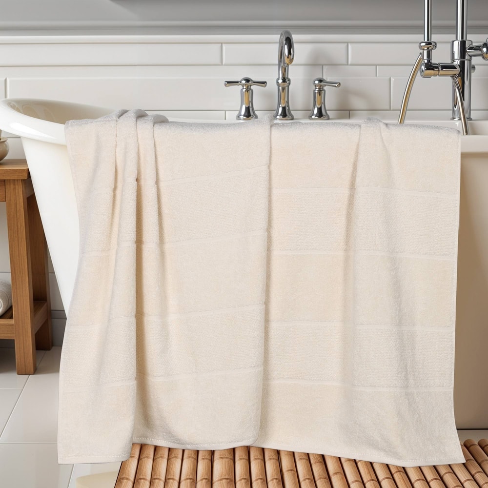 Superior Milo Smart Twist Viscose Cotton Blend Bath Sheets, Set of 2