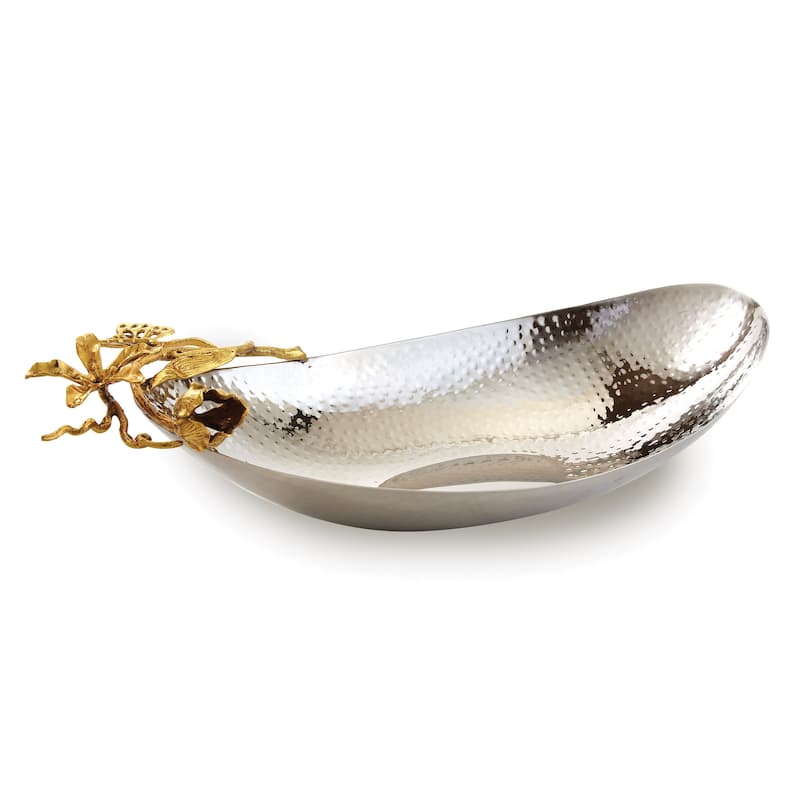 Jiallo Gold Butterfly Boat Shaped Bowl