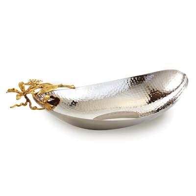 Jiallo Gold Butterfly Boat Shaped Bowl