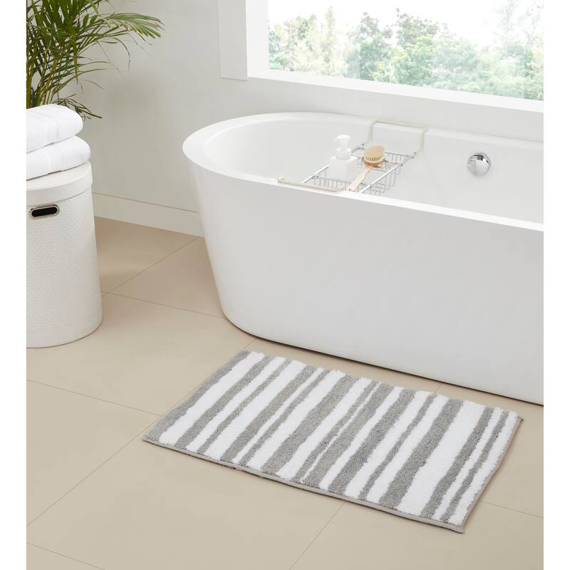 Better Trends Marrakesh Reversible 100% Polyester Tufted Bathroom Rugs – Ultra Soft, Water Absorbent, Machine Washable Bath Mats
