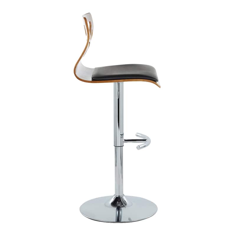 Carson Carrington Sala Adjustable Bar Stool with Rounded T Footrest (Set of 2)