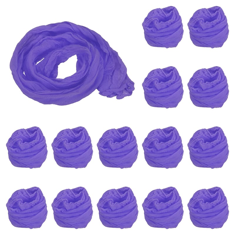 15Pcs Stocking Flower Fabric 65cm/26" for DIY Mesh Flowers Making