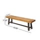 preview thumbnail 5 of 23, Carlisle Acacia Wood Outdoor Benches by Christopher Knight Home