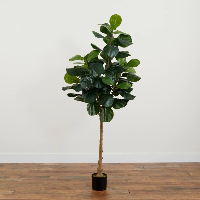 6' Artificial Fiddle Leaf Tree - 6' - Green