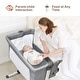 preview thumbnail 3 of 10, Baby joy Portable Baby Bed Side Sleeper Infant Travel 10° Inclined