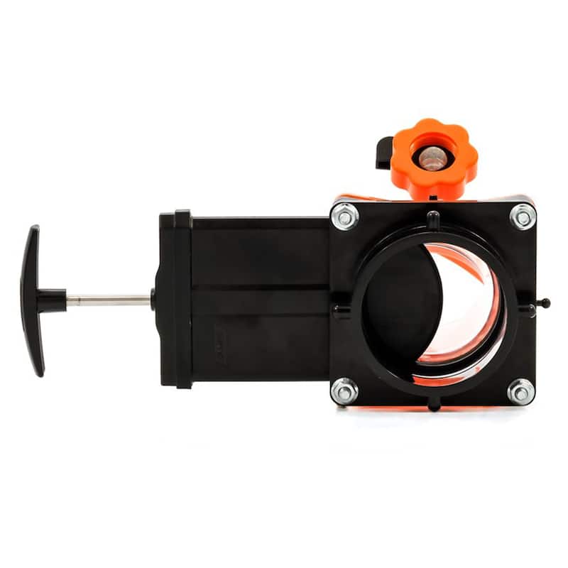 Camco Rhino Blaster Pro Clear Elbow RV Trailer Holding Tank Rinser w/Gate Valve - 1.5