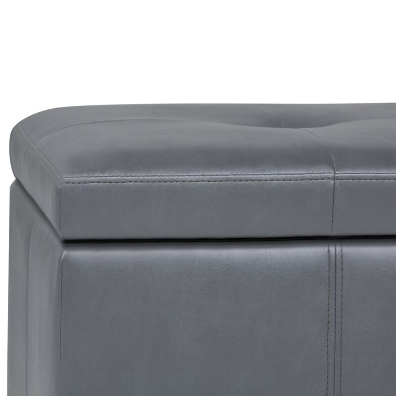 WYNDENHALL Cambridge 48 inch Wide Contemporary Rectangle Storage Ottoman