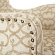 preview thumbnail 6 of 7, Madison Park Angelica Tan Arm Dining Chair (Set of 2)