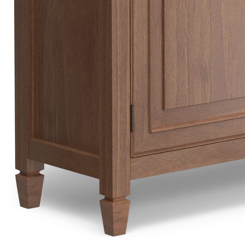 WYNDENHALL Hampshire 40" Wide Solid Wood Traditional Entryway Storage Cabinet - 40"w x 15"d x 36" h