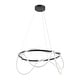 preview thumbnail 24 of 24, Nuvola 25" Contemporary Minimalist 360 Adjustable Silicone Neon Rope Dimmable Integrated LED Chandelier, by JONATHAN Y
