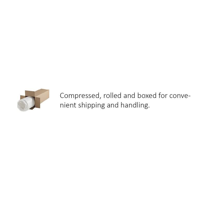 8-inch Twin Size Bed Mattress Gel-Infused Memory Foam Mattress, Firm, White, Mattress in a Box