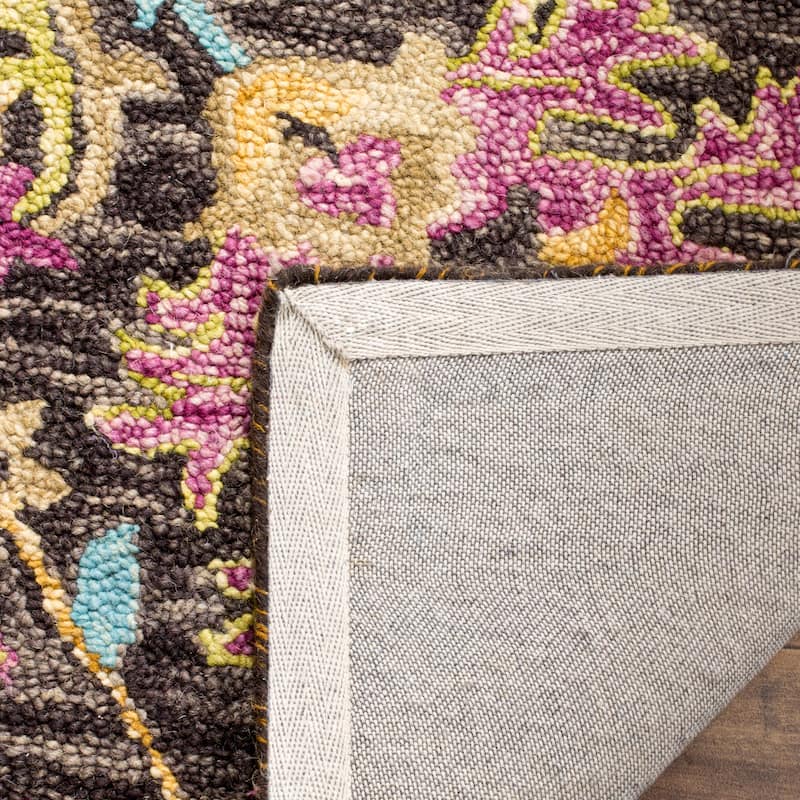 SAFAVIEH Handmade Blossom Veroonika Modern Floral Wool Rug