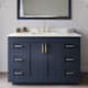 Option Dark Blue / White Quartz Top / Brushed Gold