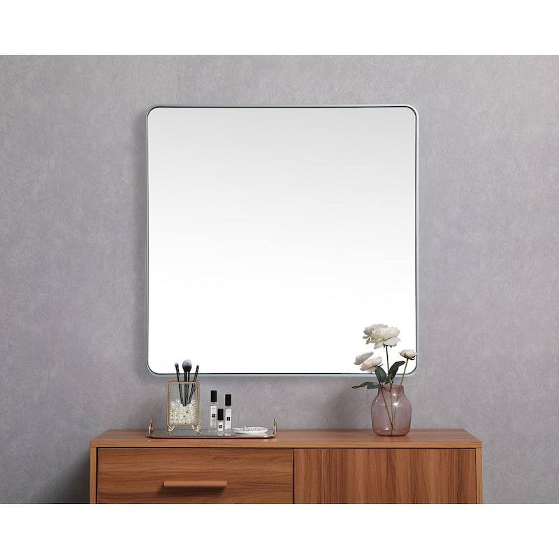 Indigo Home Soft corner metal square mirror 48x48 inch