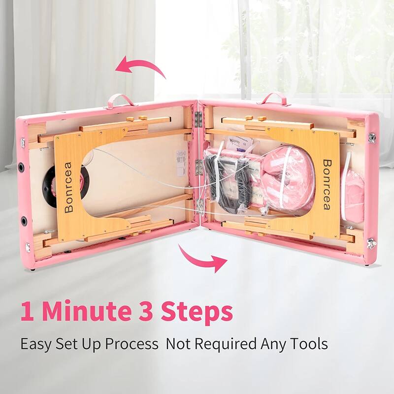 Massage Table 84 Inches Long Portable with Carry Case Table