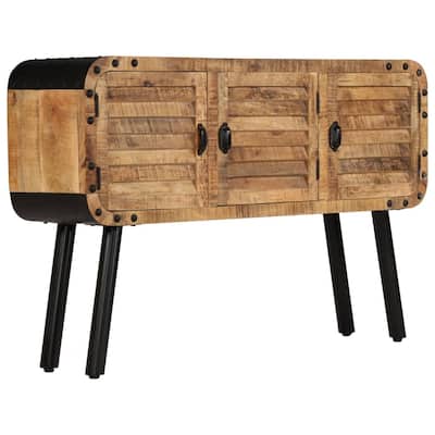 vidaXL Sideboard Solid Mango Wood 47.2"x11.8"x29.9" - 47.2"x11.8"x30"