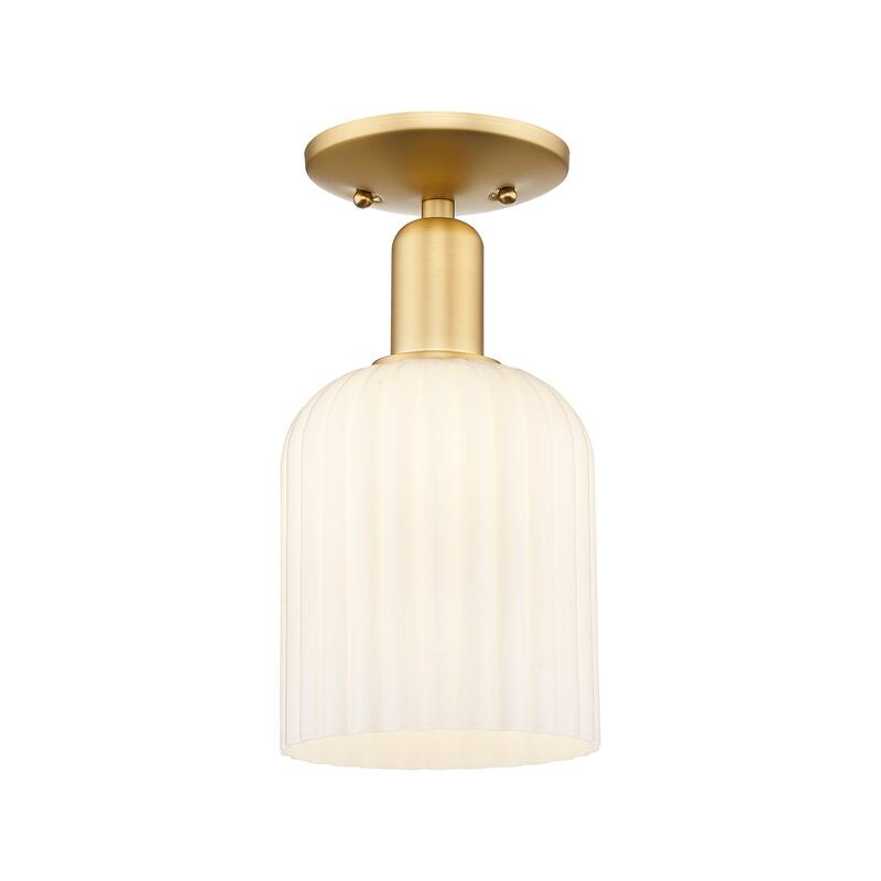 Innovations Lighting Downtown Urban - Bridal Veil - 1 Light 5" Semi-Flush Mount Light