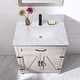 preview thumbnail 2 of 28, PROOX Bath Vanity Cultured Marble Counter Top Rectangle Porcelian Sink