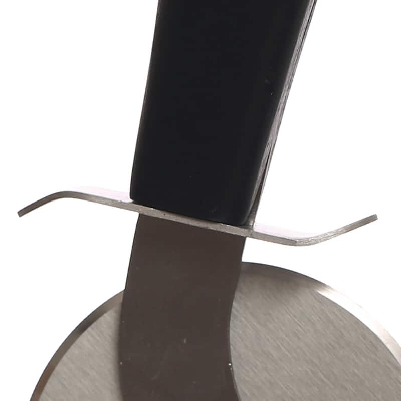 Stainless Steel Pizza Cutter with Walnut Handle - 8.0"L x 3.5"W x 1.0"H - 8.0"L x 3.5"W x 1.0"H