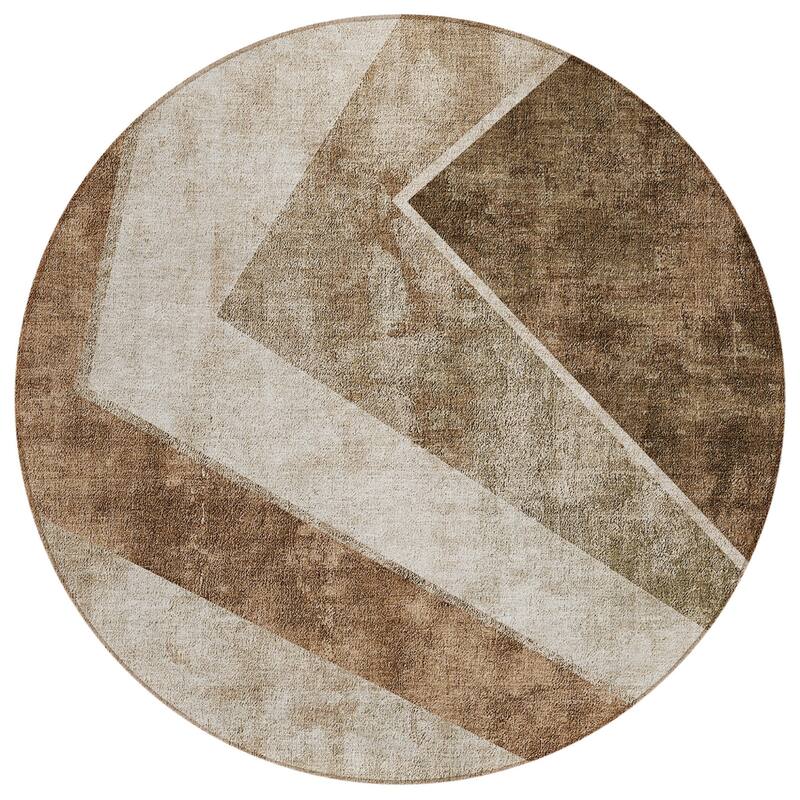 HomeRoots Geometric Transitional Rectangle Outdoor Rug