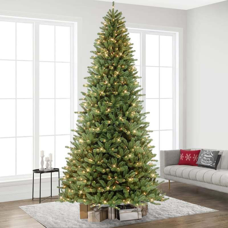 Puleo International Pre-Lit 10' Berkshire Fir Artificial Christmas Tree