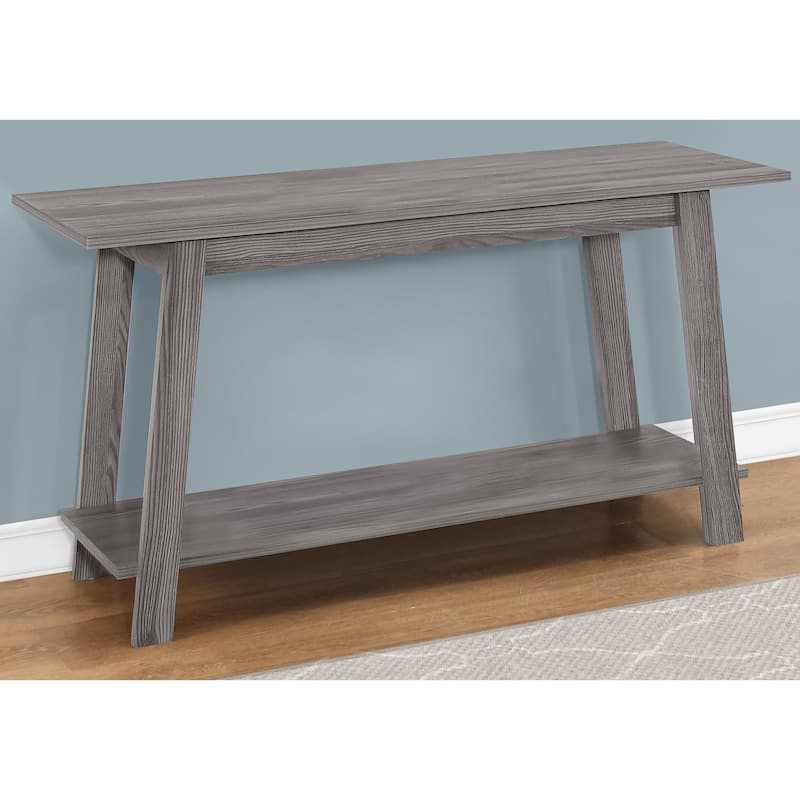 Wooden Laminate Open Storage Shelf TV Stand Ideal for Use in Living Room Bedroom or Playroom - 42”L x 15.75”W x 22.5”H