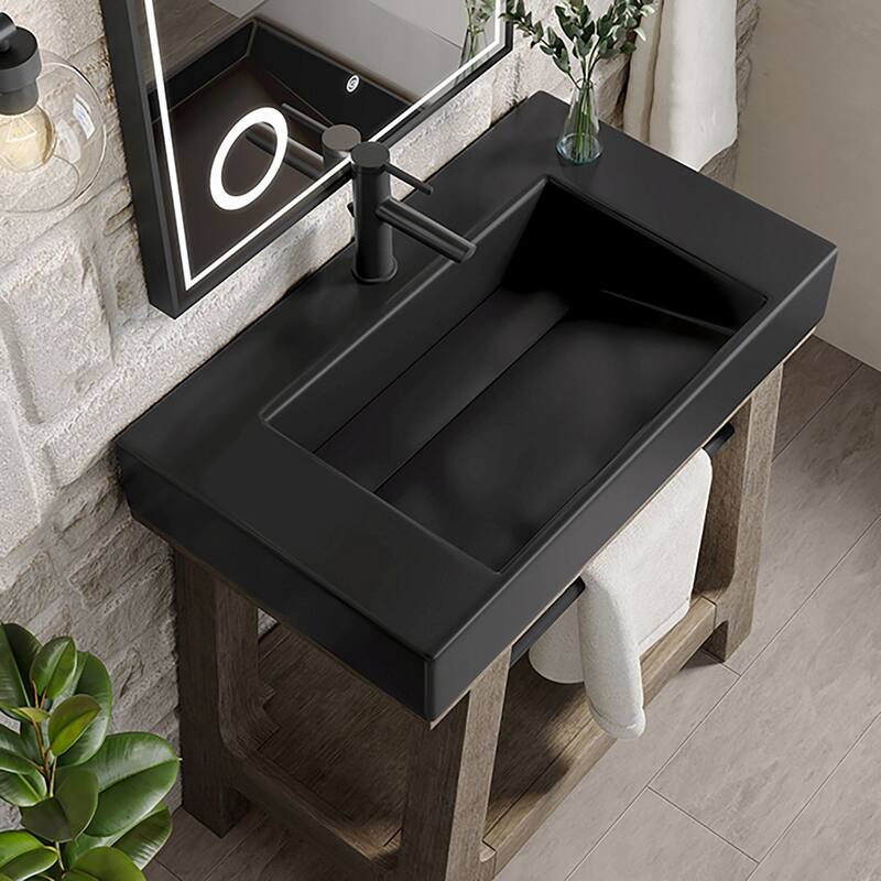 James Martin Vanities 165-V31.5-BM Auburn 31-1/2" Rectangular Hardwood