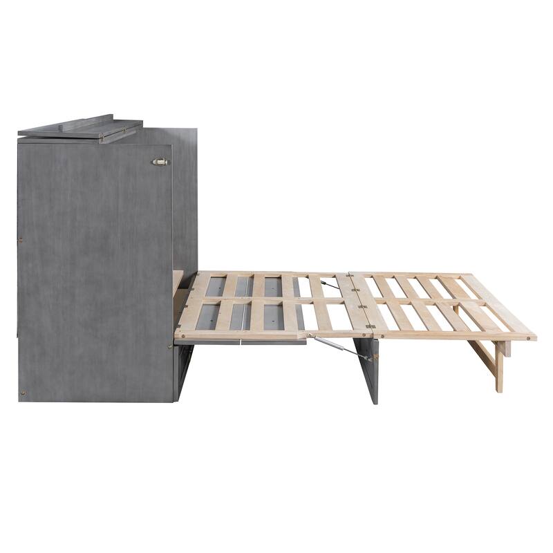 Modern Murphy Bed with Large Drawers