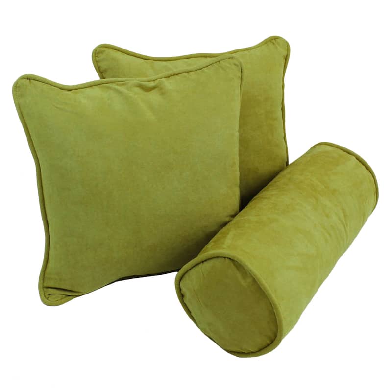 Blazing Needles Delaney 3-Piece Indoor Throw Pillow Set - Lime