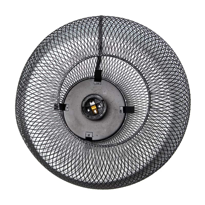 Metal Mesh Cylinder Table Lamp with On/Off Switch - 8.50 x 8.50 x 11.80 in. (L x W x H)