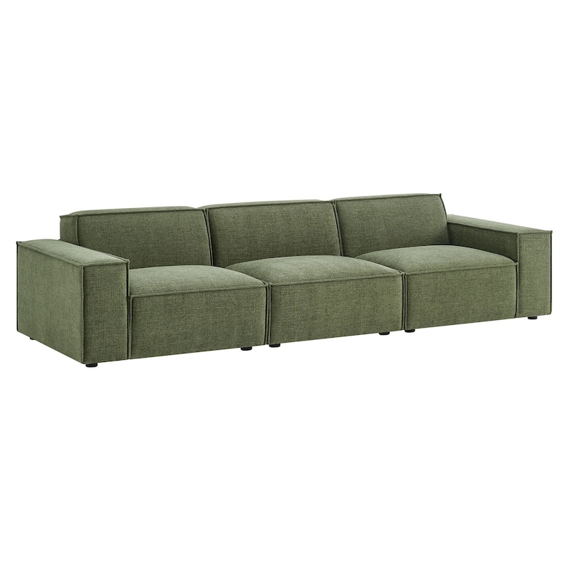 Restore 3-Piece Performance Fabric Upholstered Modular Sofa Set
