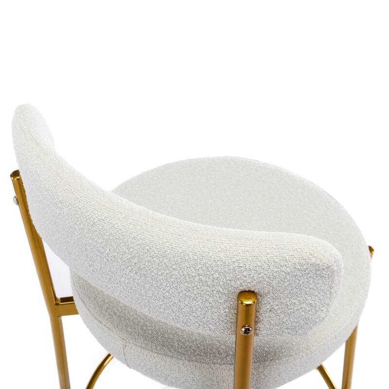 Counter Height Bar Stools Set of 2 Modern Armless Chairs