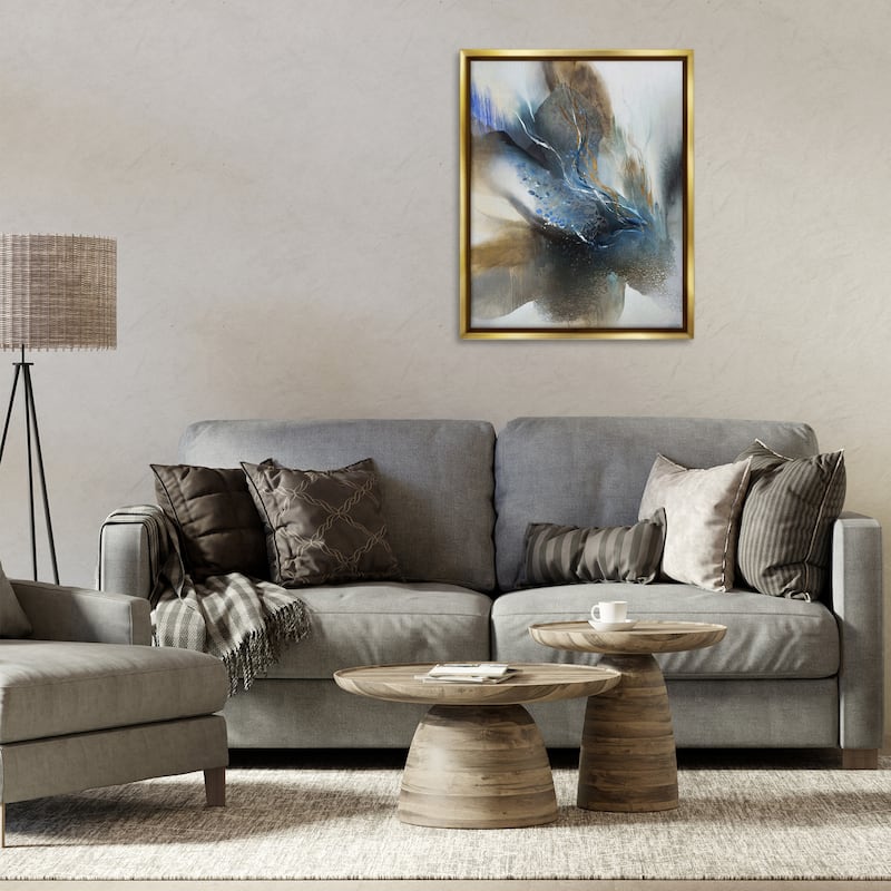 Stupell Solemn Neutral Atmosphere Framed Floater Canvas Wall Art Design By K. Nari