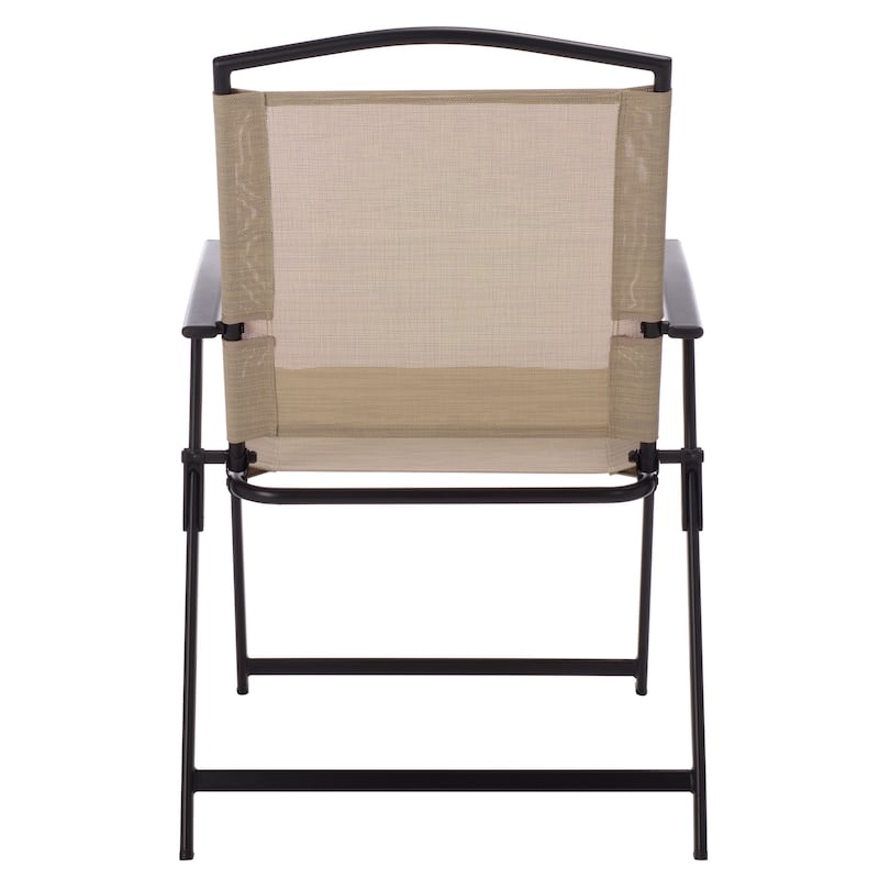 SAFAVIEH Outdoor Living Alvin Folding Chair (Set of 2) - 22"W x 25"D x 36"H