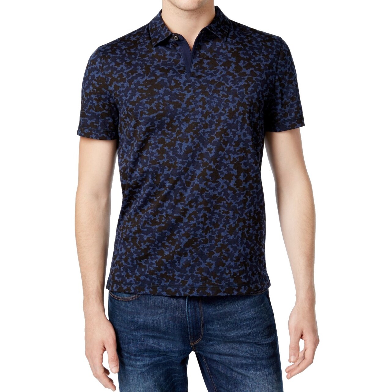 michael kors polo mens blue