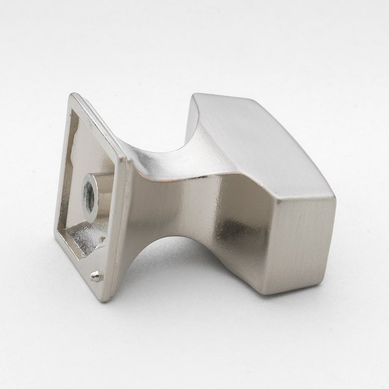 GlideRite Satin Nickel Rectangle Deco Cabinet Knob (Pack of 10 or 25)