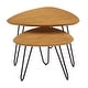 preview thumbnail 7 of 21, Middlebrook Arendal Guitar Pick Nesting Table Set