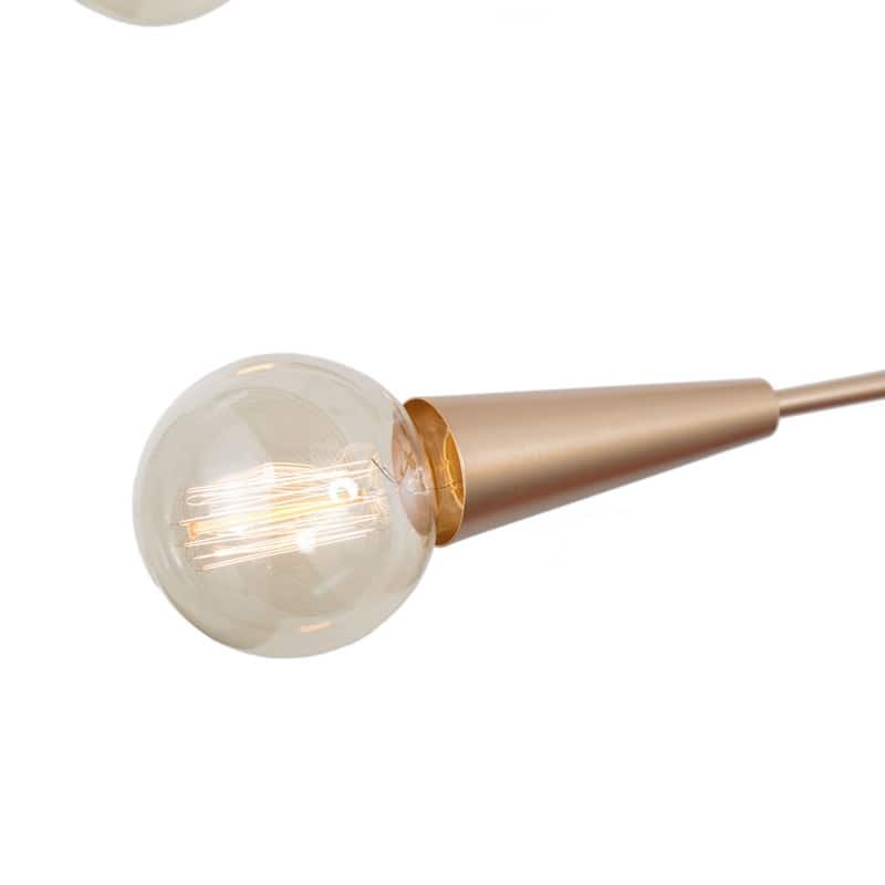Modern 6-light Sputnik Gold Chandelier Metal Ceiling Light - D31" x H72.5" - D31" x H72.5" - Gold
