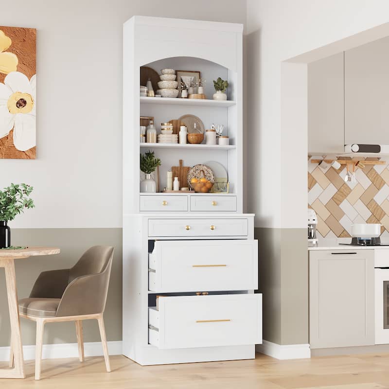 Freestanding High Kitchen Pantry Tall Kitchen Hutch