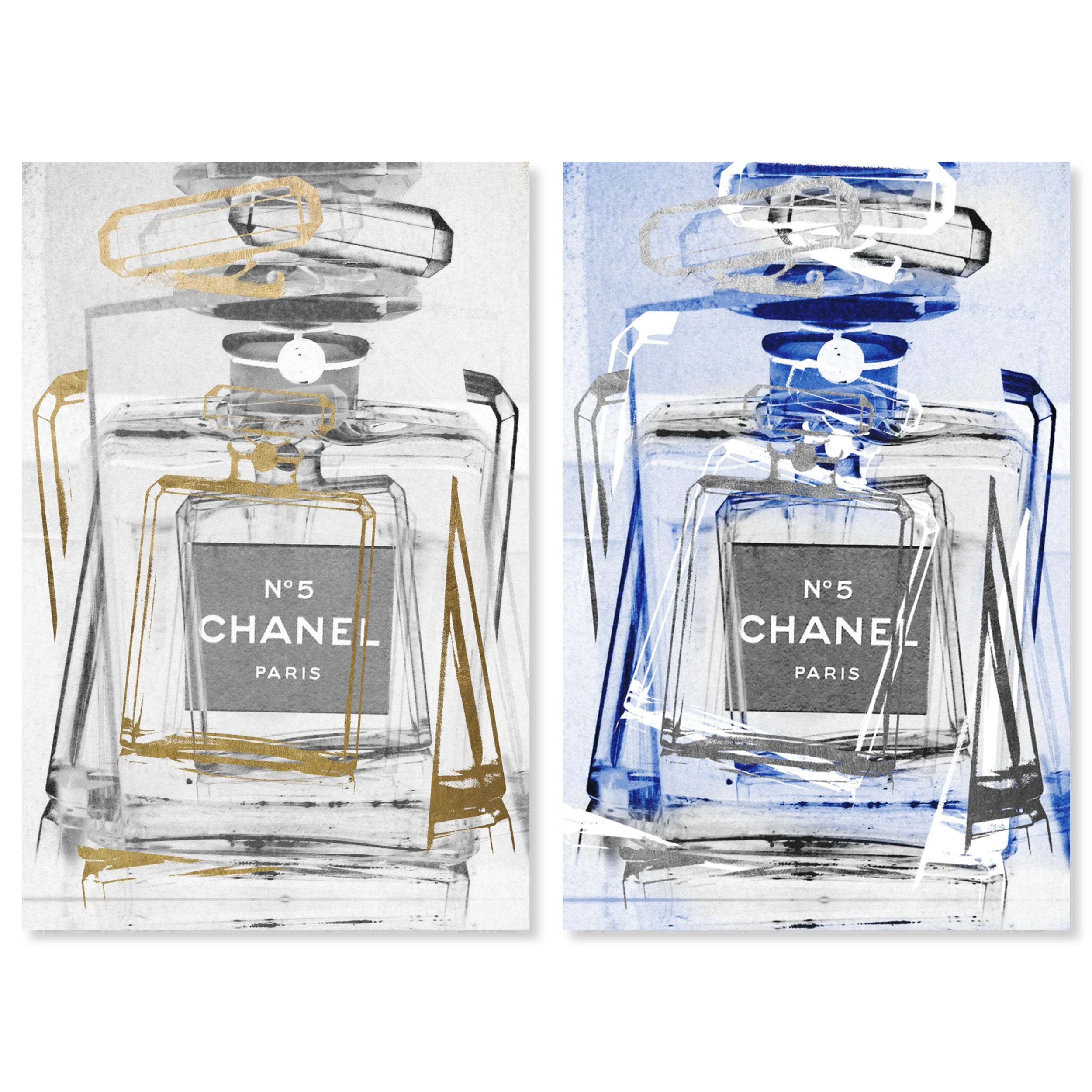 Oliver Gal 'Silver Classic Perfume' Fashion and Glam Framed Wall Art Prints  Perfumes - Gray, White - On Sale - Bed Bath & Beyond - 31287671