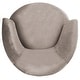 preview thumbnail 4 of 9, SAFAVIEH Mid-Century Modern Retro Arlette Velvet Hazelwood Club Chair - 32" x 33" x 31.5"
