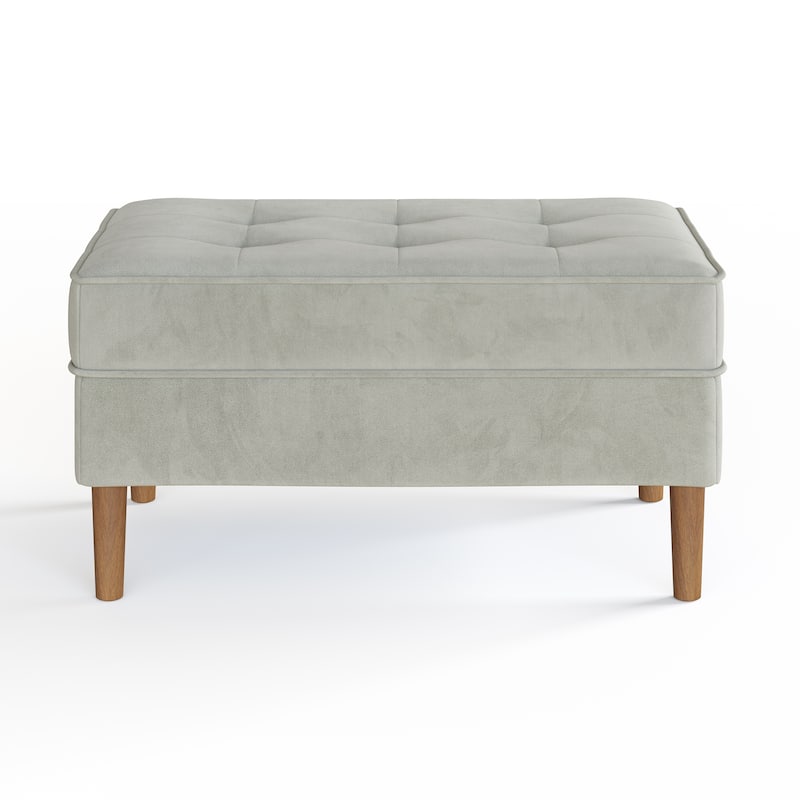 Bloomfield Performance Velvet Rectangular Ottoman