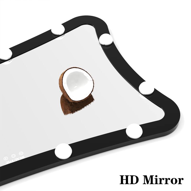 63"H Full Length Mirror with 3 Color Modes Lighted and Touch Control