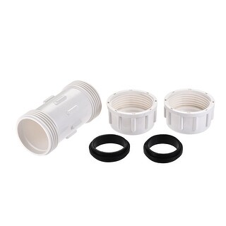 Pvc Pipe Extensions PVC Compression Plumbing Coupling Straight Pipe Fitting Extension 50mm ...