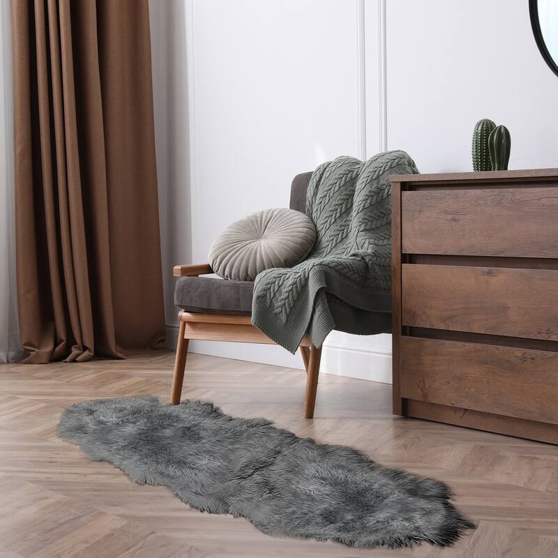 Natural Home Decor Milan Sheepskin Double Rug | 1-Piece