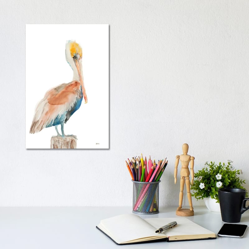 iCanvas "Pelican I" by Patti Mann Canvas Print - 12x8x0.75