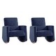 preview thumbnail 32 of 35, Julia 29.5"W Modern Solid Wood Nursery Rocking Chair with Lumbar Pillow Set of 2 by HULALA HOME