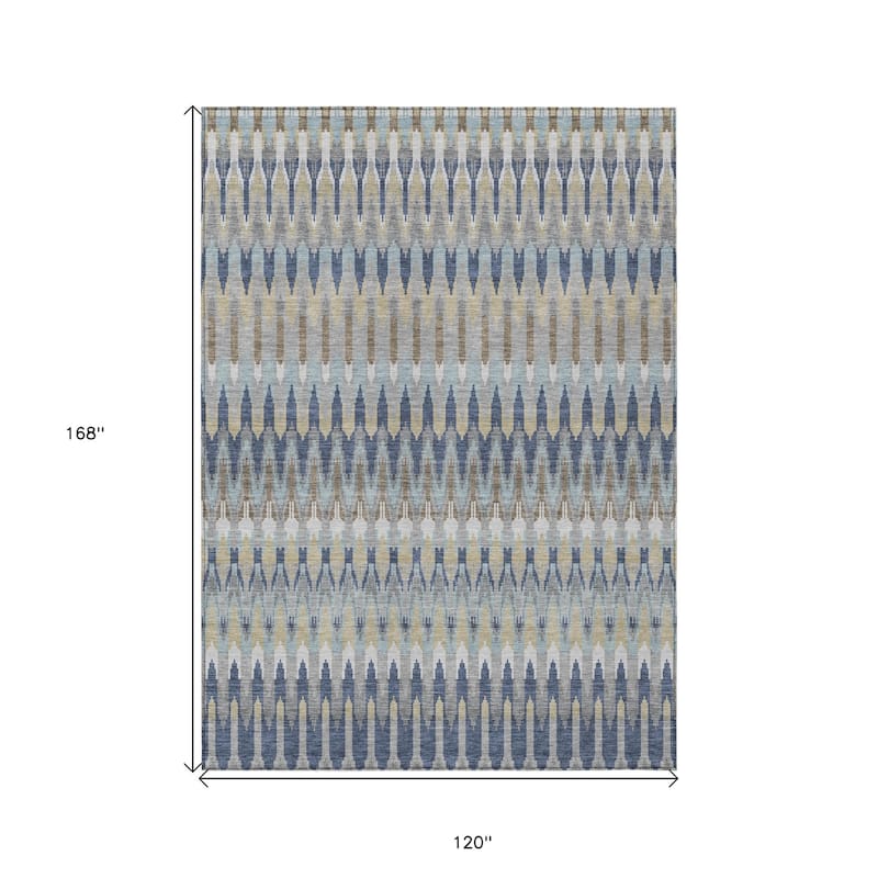 HomeRoots Southwestern Transitional Rectangle Outdoor Rug