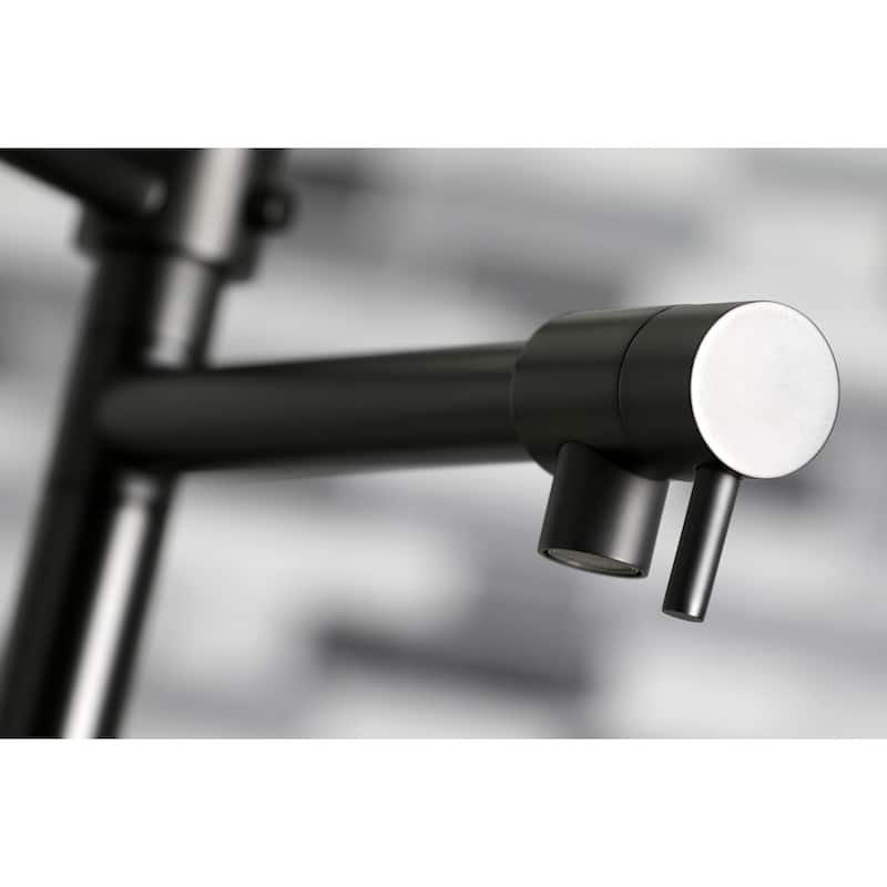 Continental Single-Handle Pre-Rinse Kitchen Faucet in Brushed Nickel