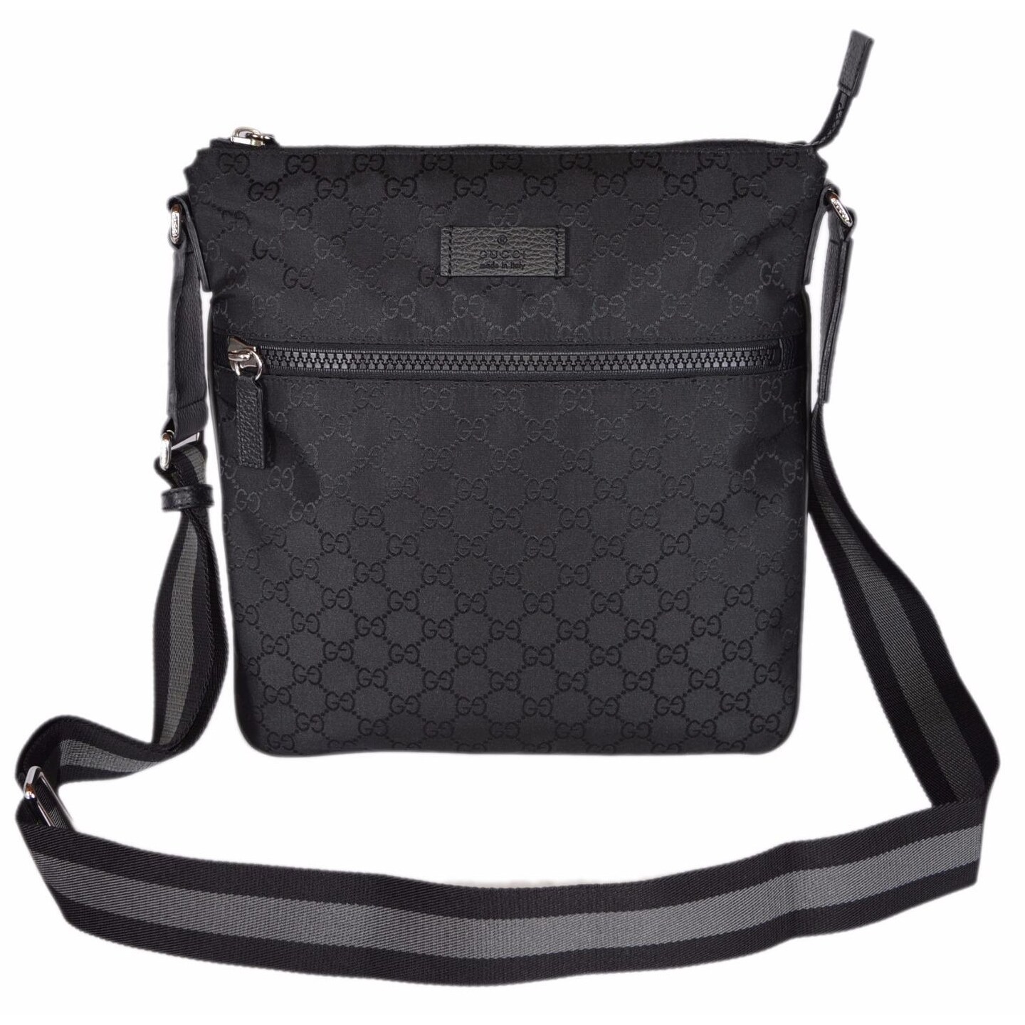 gucci man bag black leather